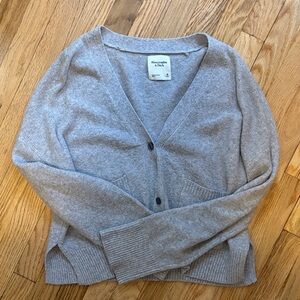 Abercrombie & Fitch Light Gray Women's Cardigan